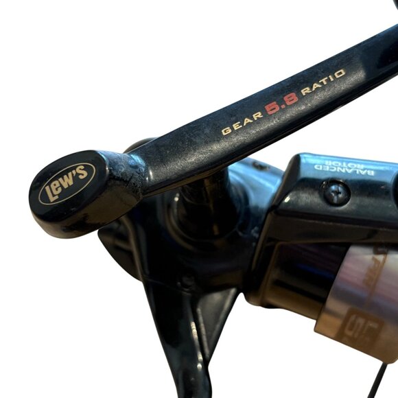 Lew's Speed Spin 5.8 Gear Ratio Fishing Reel Black & Silver - Picture 4 of 7